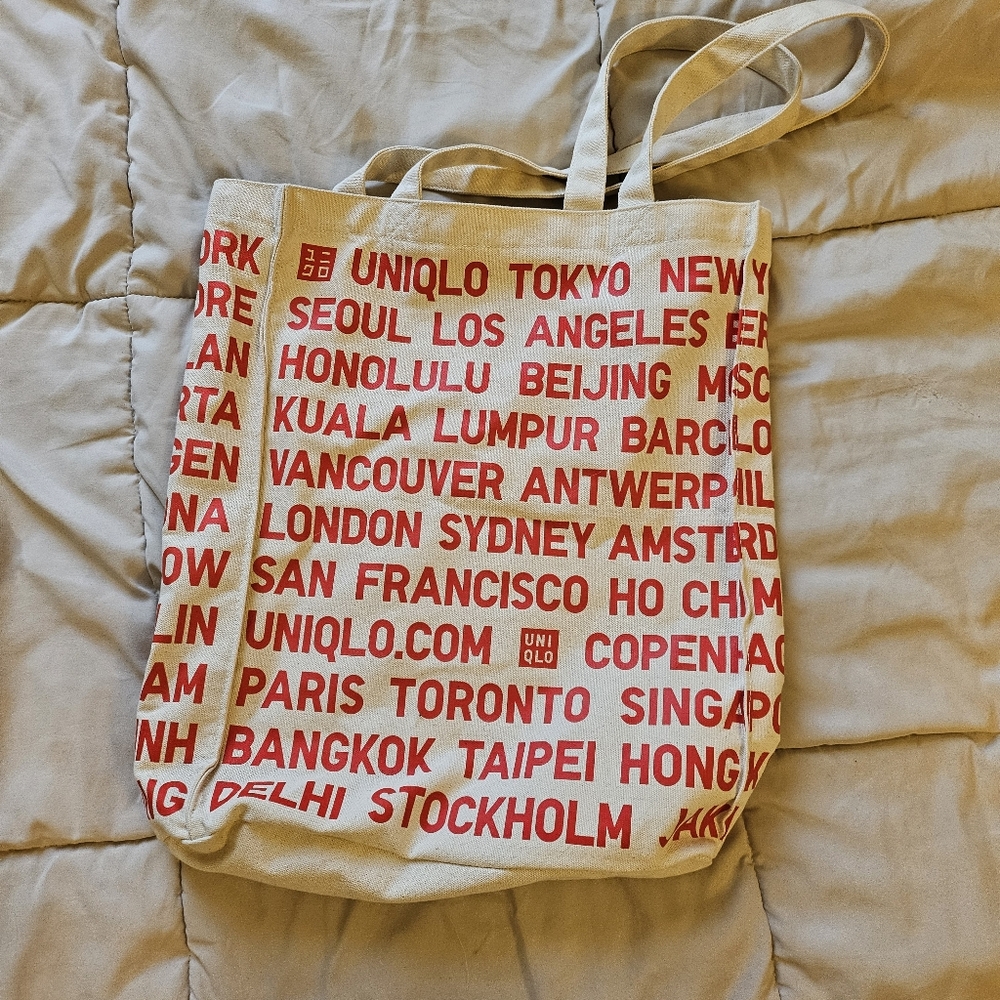 Uniqlo Canvas Graphic Tote